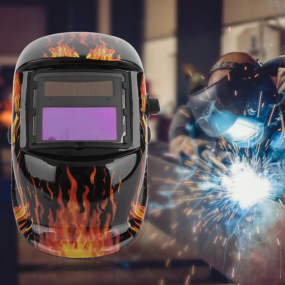 Head Mounted Welding Helmet Solar Auto Darkening Adjustable Headband Welder Safe Protective Face Guard