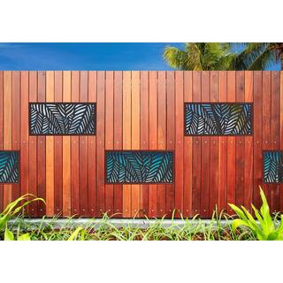 DESIGN VU Tahiti 4 ft. x 2 ft. Charcoal Recycled Polymer Decorative Screen Panel Wall Decor and Privacy Panel DVU2405C