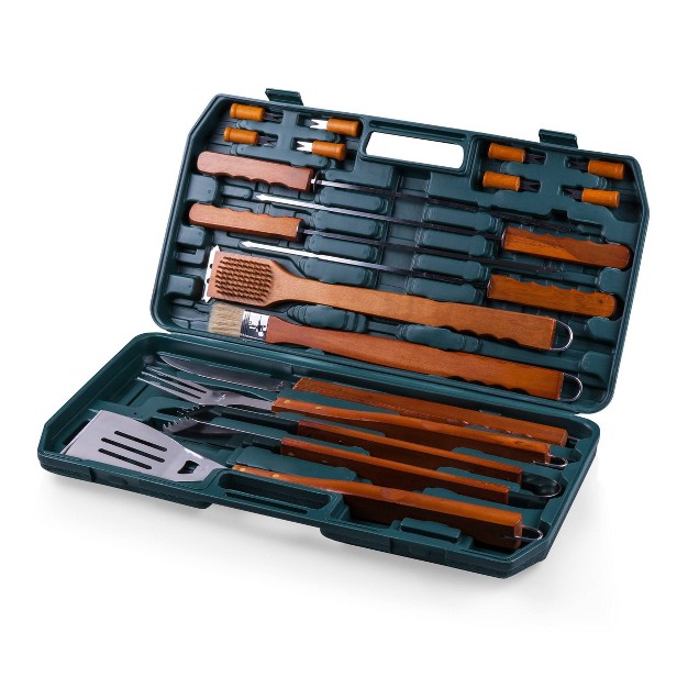 Picnic Time 18pc Bbq Grill Set Green