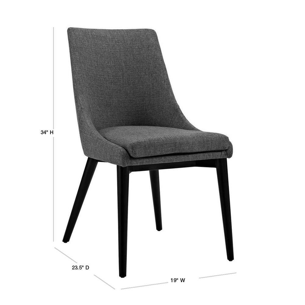 MODWAY Viscount Gray Fabric Dining Chair EEI-2227-GRY