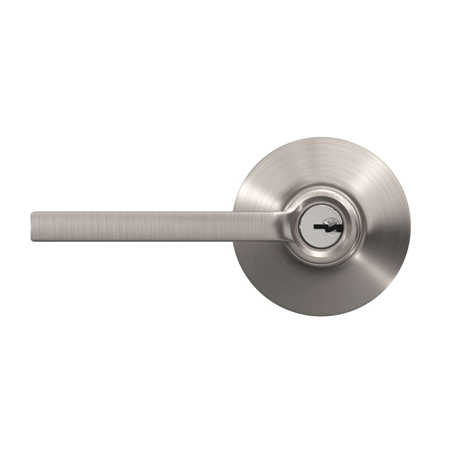 Schlage Latitude Satin Nickel Entry Lever 1-3/4 in.