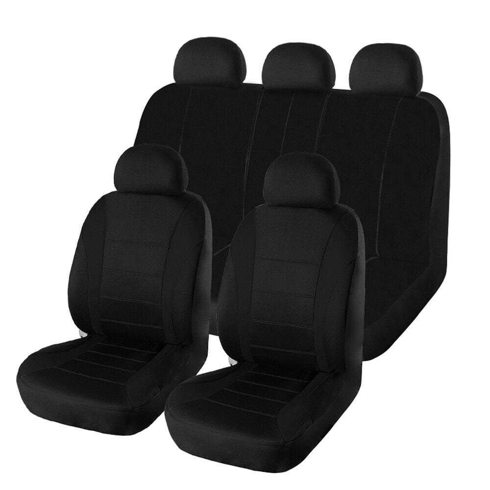 Universal Car Seat Covers Full Set 5 Seat， Front and Rear Bench Seat Cover for Cars Trucks SUV