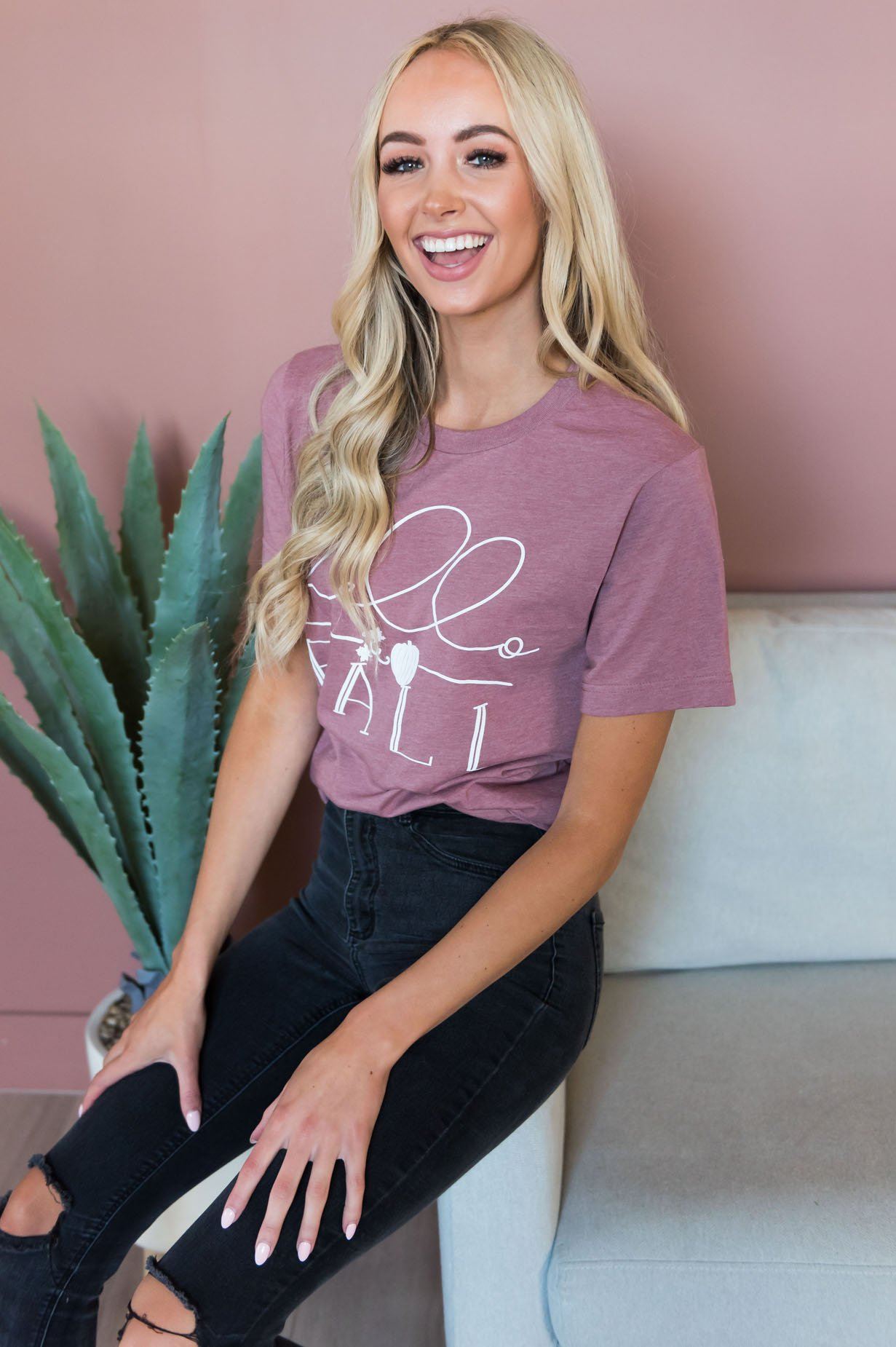 Hello Fall Modest Tee