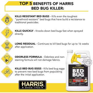 Harris 1 Gal. Ready-to-Use Egg Kill and Resistant Bed Bug Killer BLKBB-128