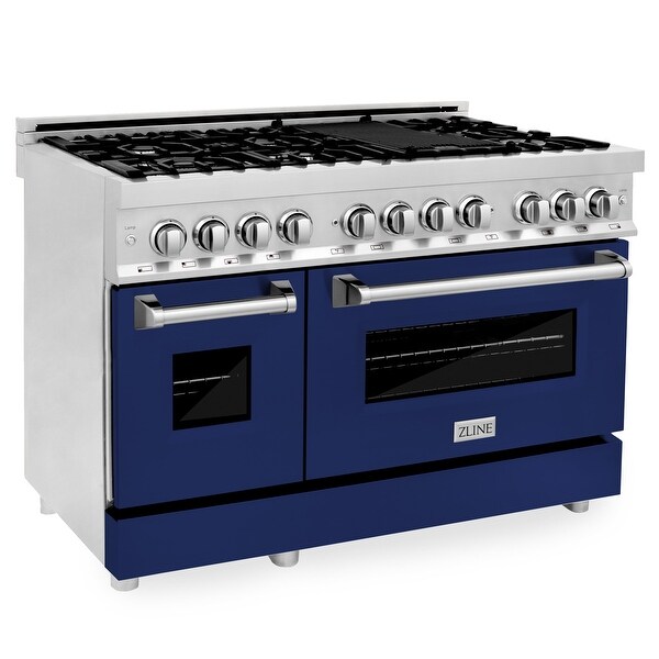 ZLINE Stainless Steel 48-inch Gas Burner/ Electric Oven Range