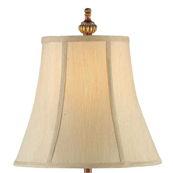 Set of 2 Traditional Buffet Table Lamps Light Bronze - 12