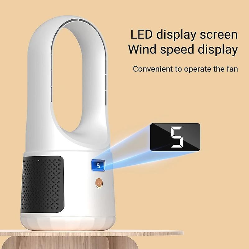 New Usb Rechargeable Desktop Electric Fan Strong Small Refreshing Comfortable For Summer Office Mute White Electric Fan