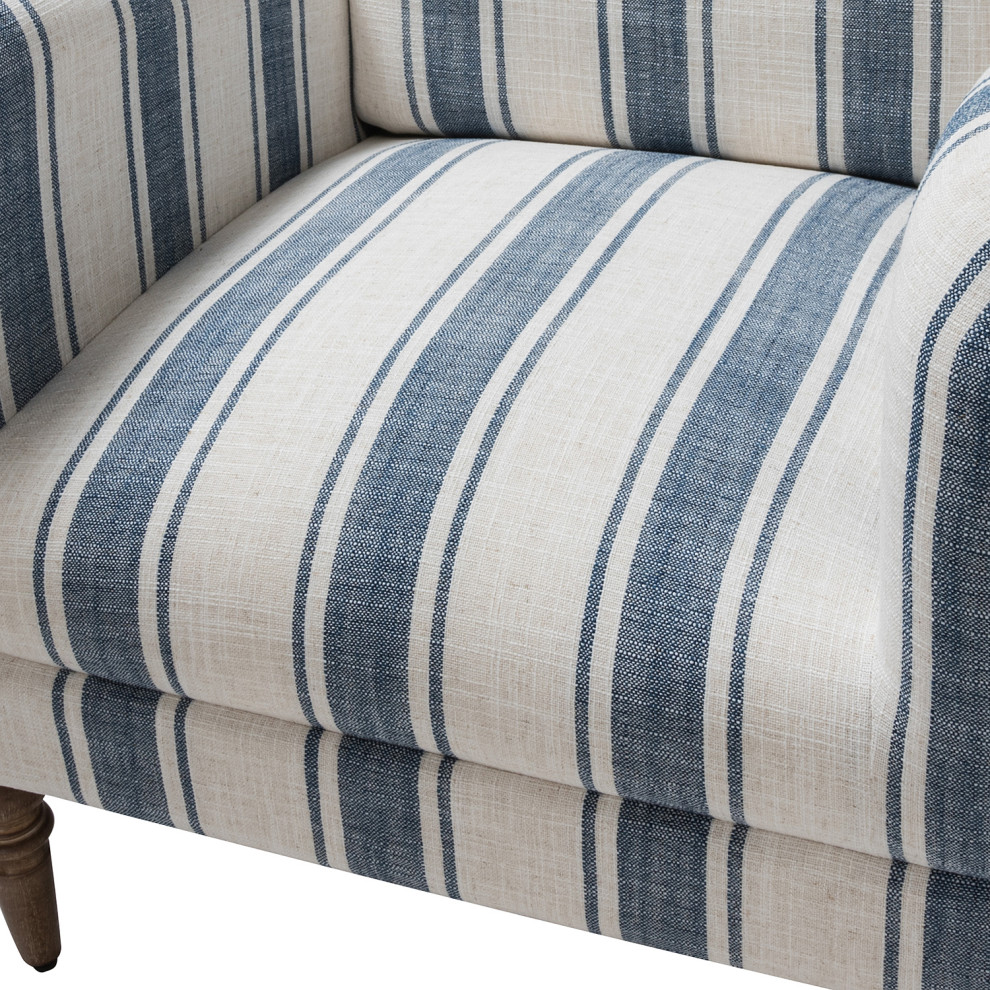 Stripe Armchair Set of 2   French Country   Armchairs And Accent Chairs   by Karat Home  Houzz