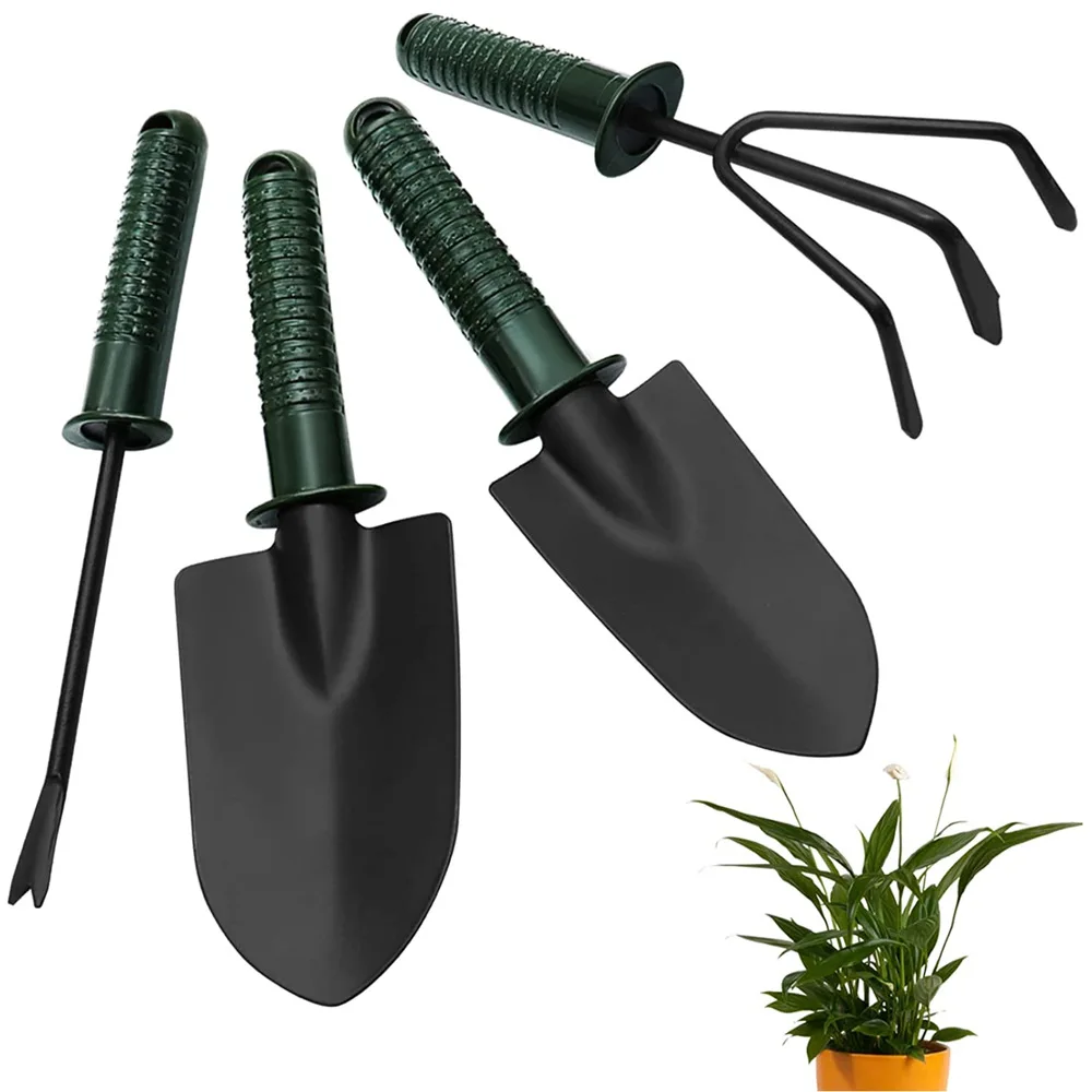 Garden hand tools Succulent garden tool kit 4pcs shovel fork rake for potted bonsai