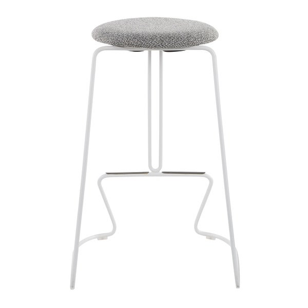 Strick and Bolton Anya Counter Stool in White Metal - Set of 2