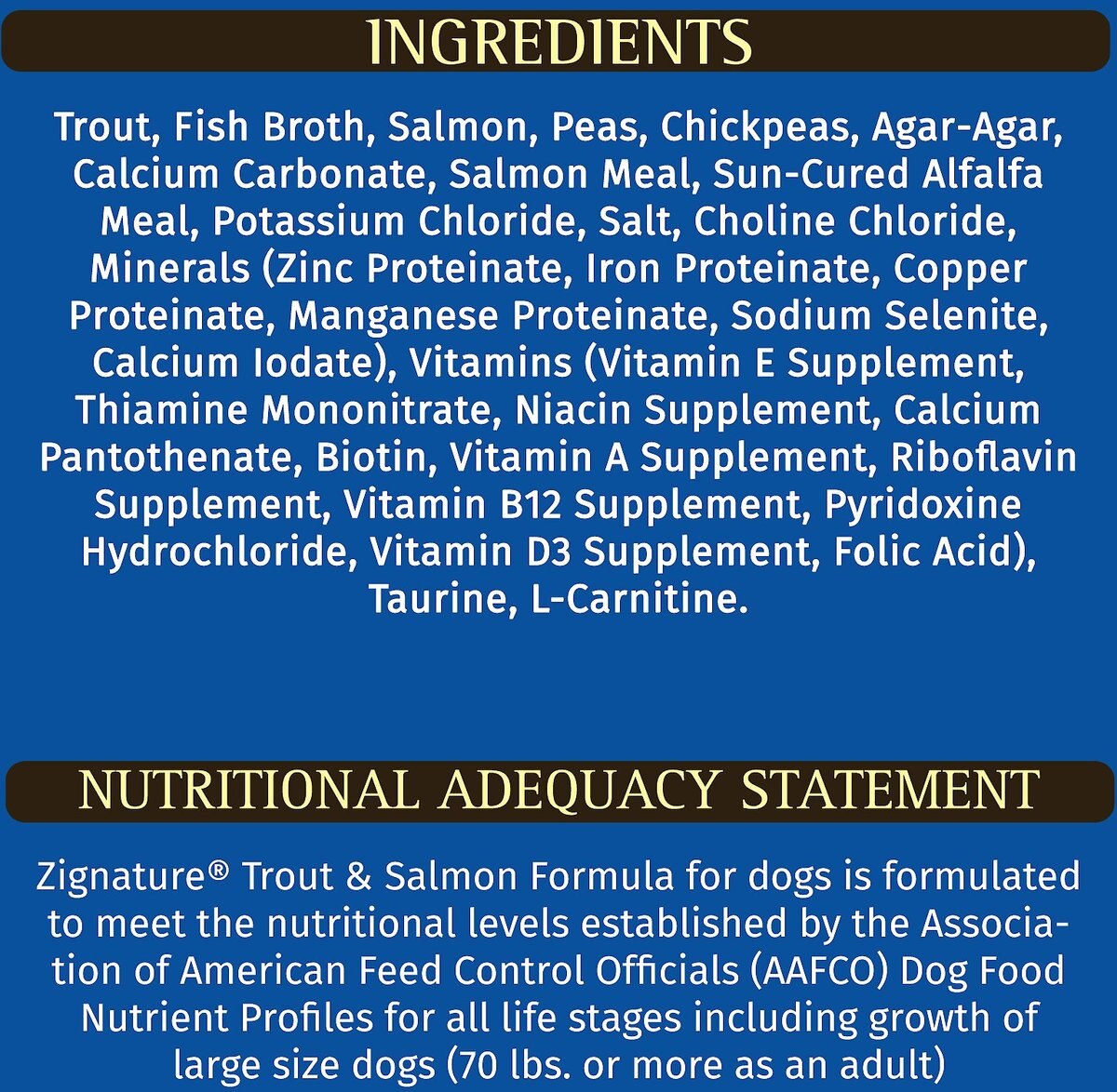 Zignature Trout and Salmon Limited Ingredient Formula Canned Dog Food