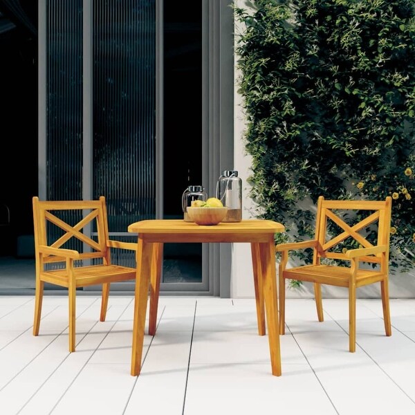 vidaXL 3/5/7/9 Piece Patio Dining Set Solid Wood Acacia