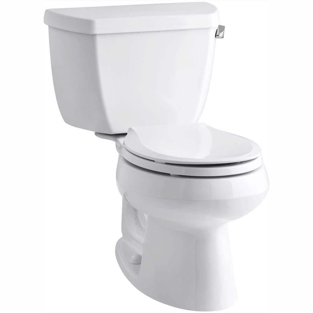 KOHLER Wellworth 2Piece 128 GPF Single Flush Round Toilet in White