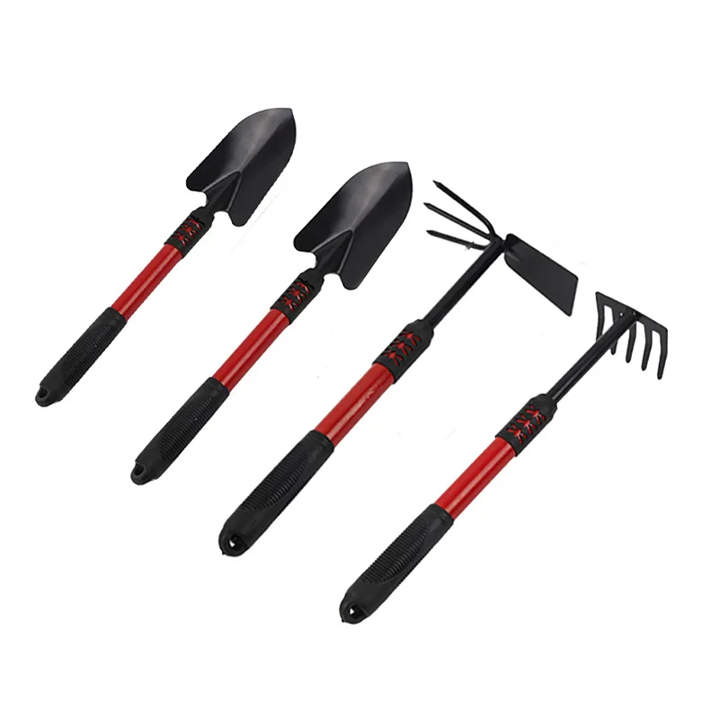 Wholesale 4pcs Gardening Tools with Soft Rubberized Non Slip Handle Garden tool set Durable Garden Hand Tools