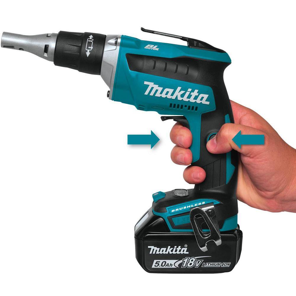 Makita 18V LXT Lithium-ion Cordless 2-Piece Combo Kit (Brushless Drywall ScrewdriverCut-Out Tool) 5.0Ah XT255T