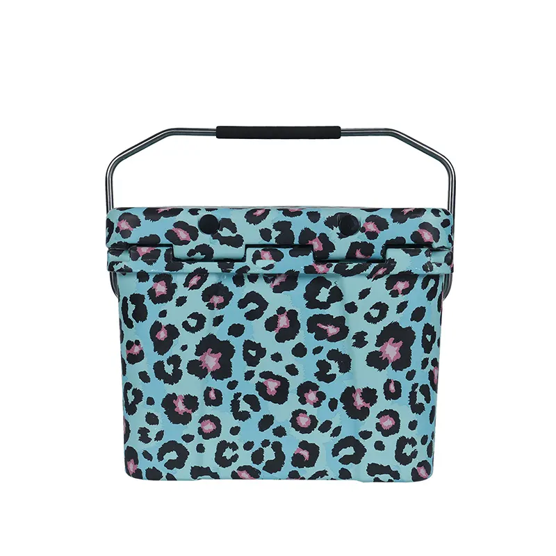 Ben Fan 25L Outdoor custom design leopard print ice coolers LLDPE hard cooler box camping