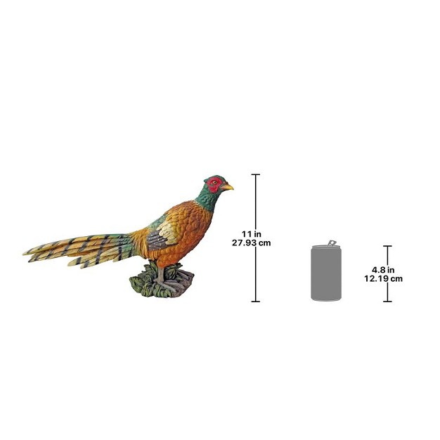 Design Toscano Standing Pheasant Game Bird Statue