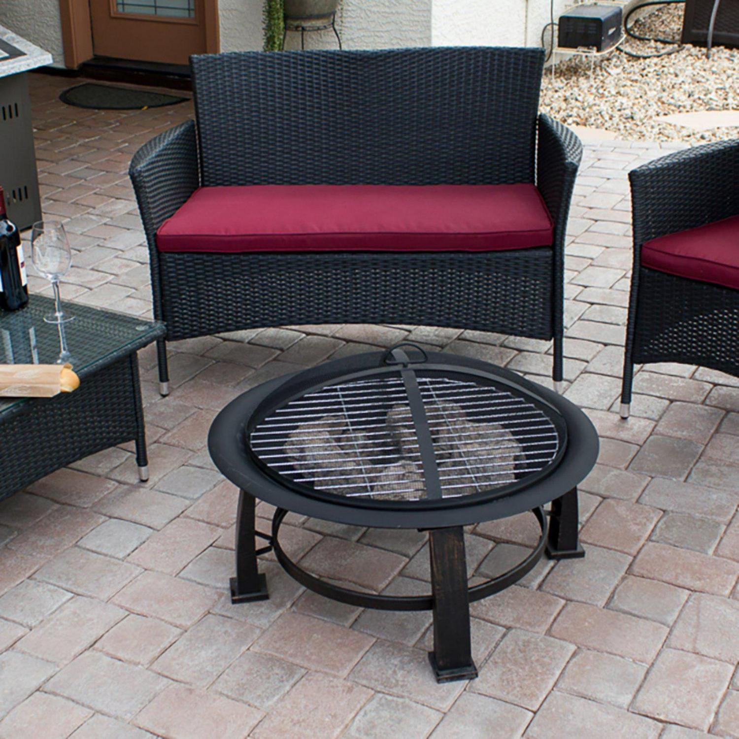 AZ Patio Heaters 30 diam. Fire Pit with Cooking Grate