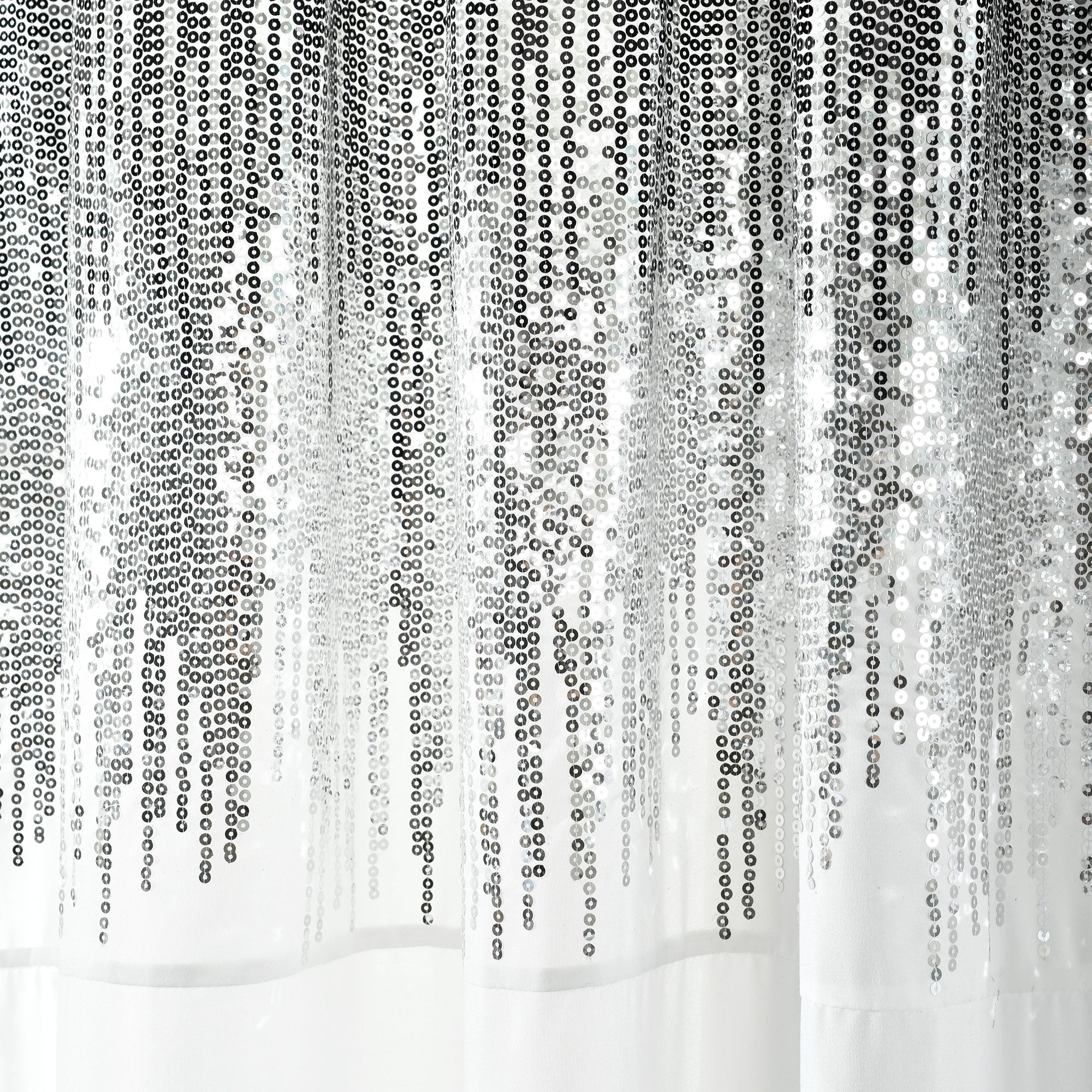 Shimmer Sequins Window Curtain Panel Set