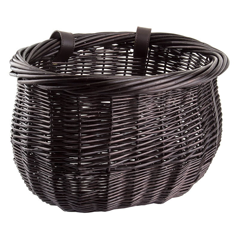 Sunlite Willow Bushel Strap-On Basket Sunlt Ft Willow Bushel Brn Strap-on 13x8x9