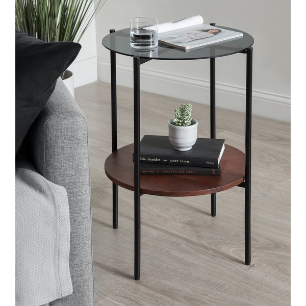 Kate and Laurel Ottelo Round Side Table - 18x18x27