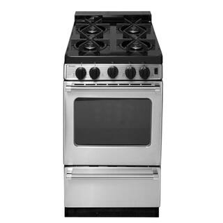 Premier ProSeries 20 in. 2.42 cu. ft. Freestanding Gas Range with Sealed Burners in Stainless Steel P20S3102PS