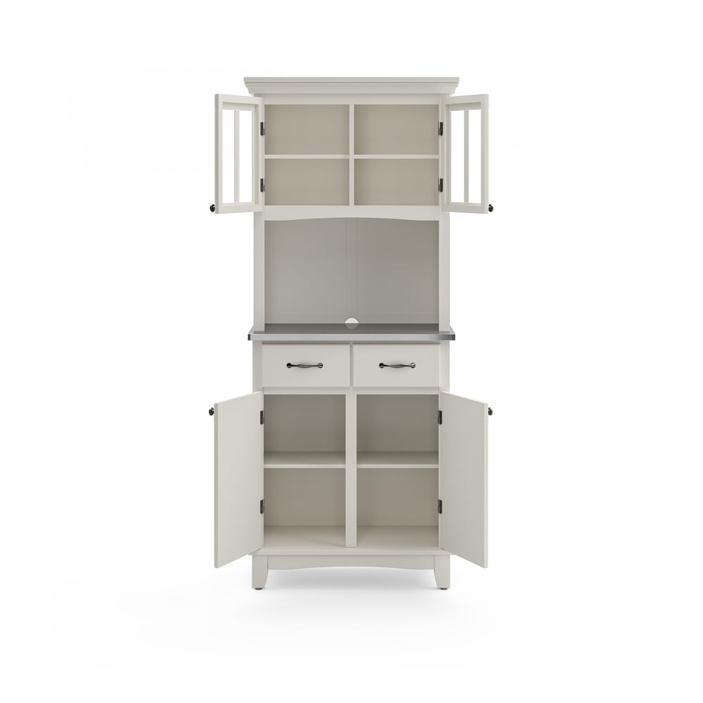 Homestyles Buffet Of Buffets Off White Wood Buffet with Hutch   31\