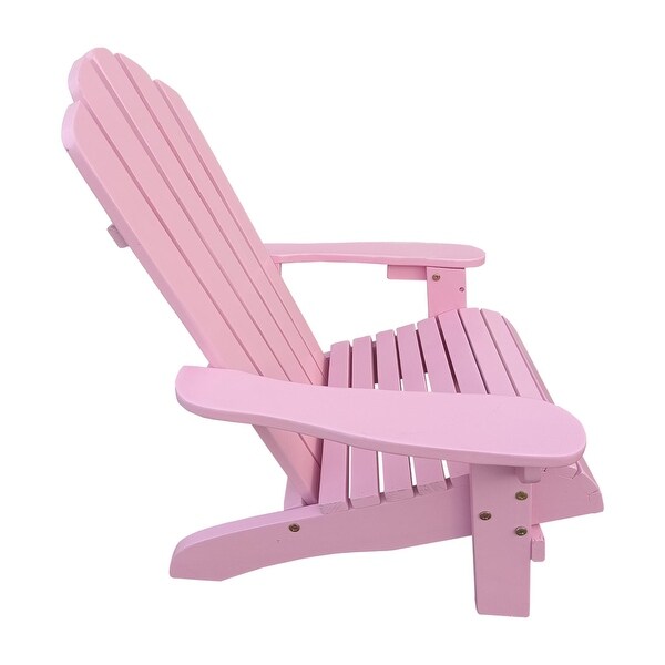 KISRAIS Wooden Children Adirondack Chair for Outdoor/Indoor Use