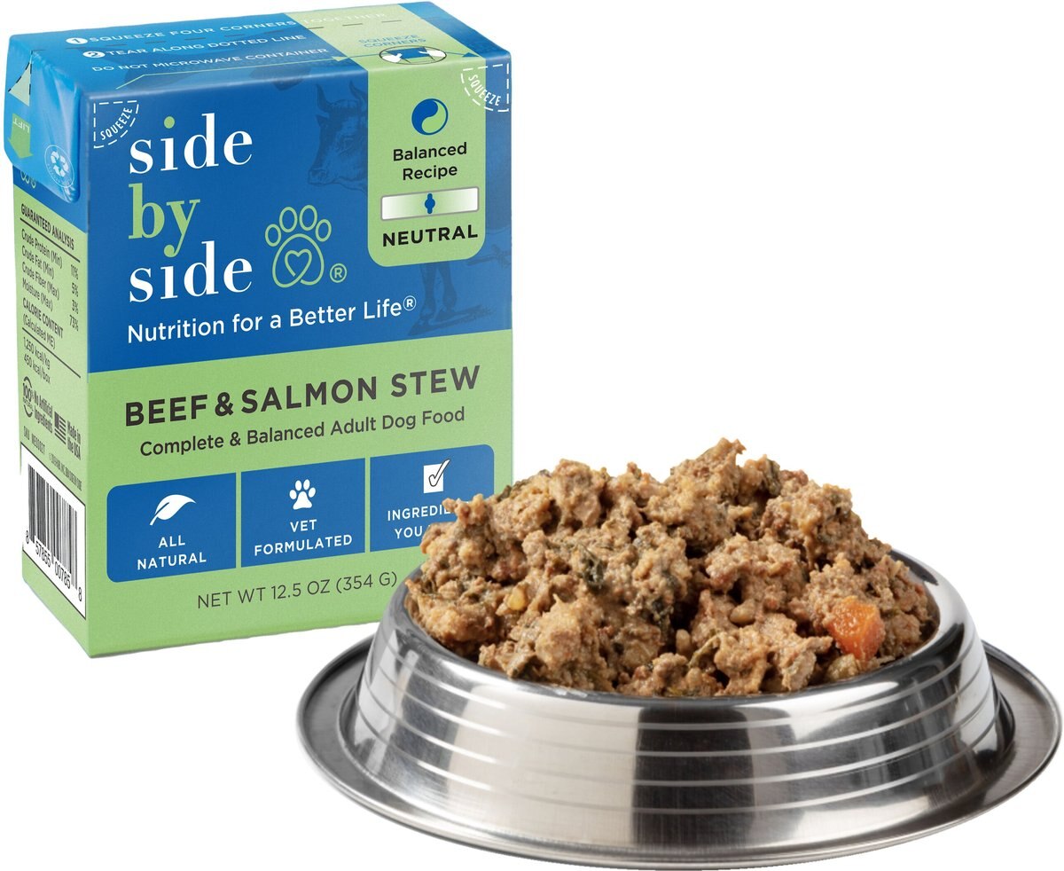 Side By Side Neutral Complete and Balanced Beef and Salmon Wet Dog Food