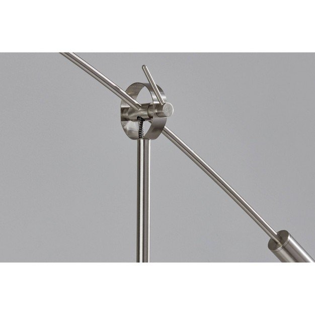 Adler Arc Lamp Brushed Steel Adesso