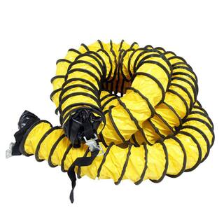 Rubber-Cal 20 in. D x 25 ft. Coil Flexible Ducting Air Ventilator Yellow 01-184-20