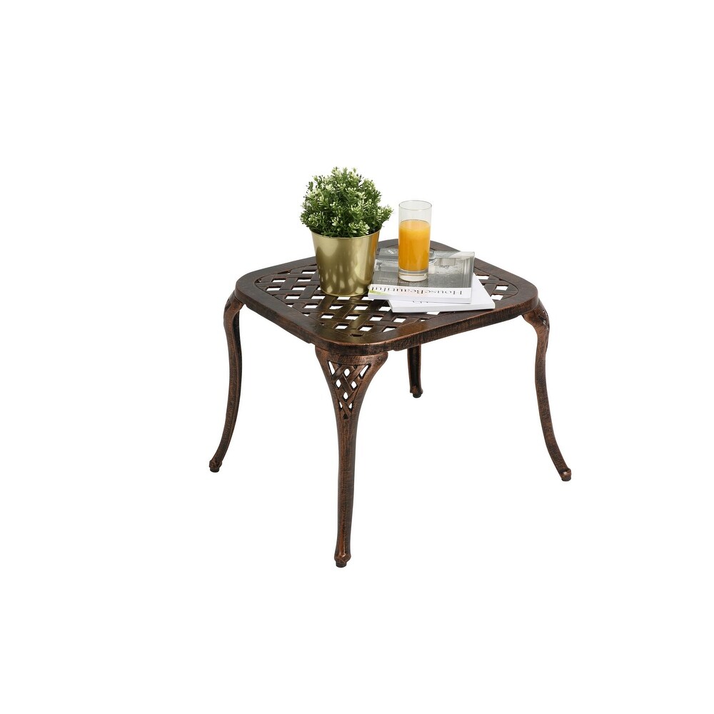 Aluminum Outdoor Patio End Table