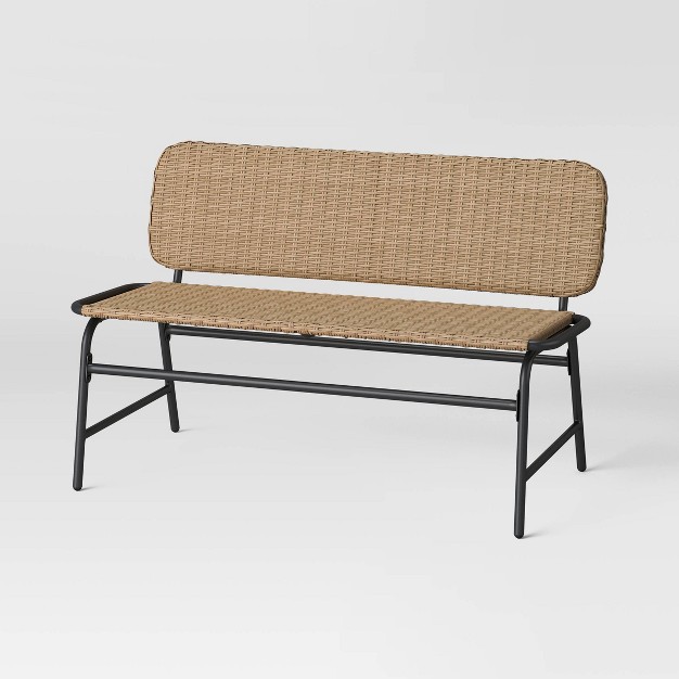 Popperton Arched Wicker Bench Designed With Studio Mcgee