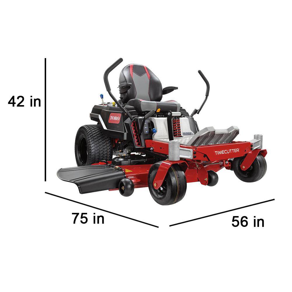 Toro 50 in. 23 HP TimeCutter IronForged Deck Kawasaki V-Twin Gas Dual Hydrostatic Zero Turn Riding Mower 75750