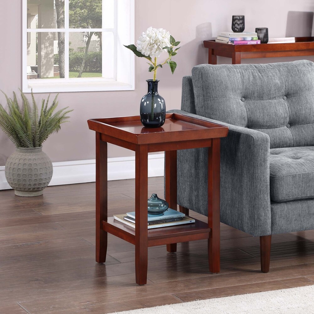 Convenience Concepts Ledgewood End Table with Shelf