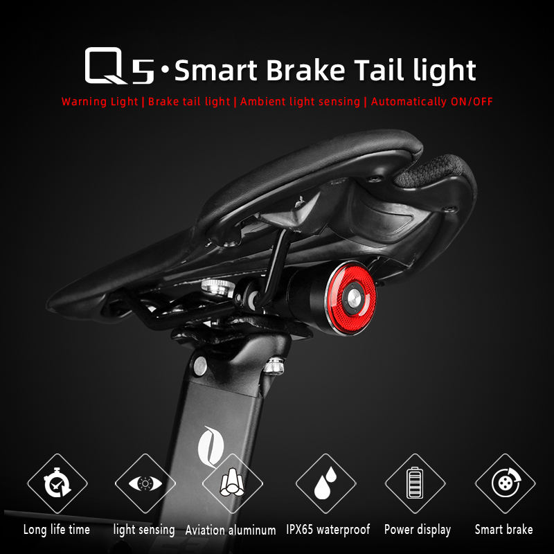 Q5 Bicycle Bike Rear Light LED Charging Cycling Taillight