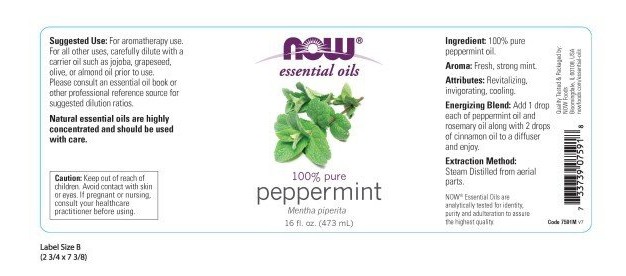 Now Foods Peppermint Oil 16 Oz Liquid