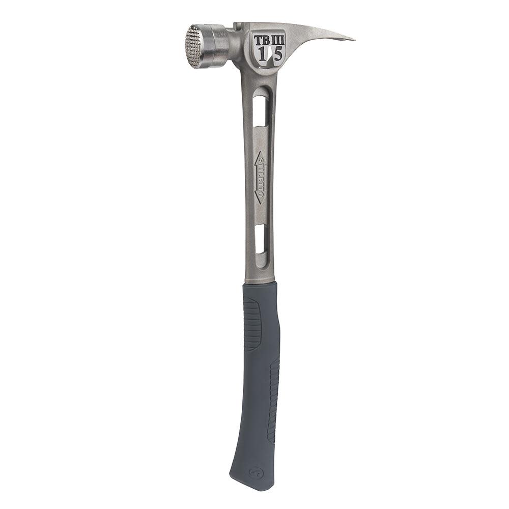 15 oz Ti-Bone III Titanium Hammer with Milled Face and Curved Handle ;