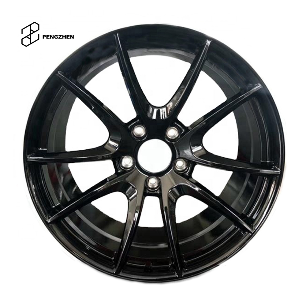 Pengzhen mono block 18 19 20 21 inch 5x112 gloss black multiple spoke forged car wheels rims for BMW