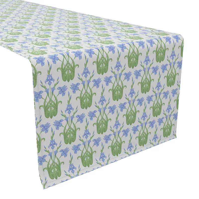 Table Runner， 100% Cotton， 16x108， Floral 92