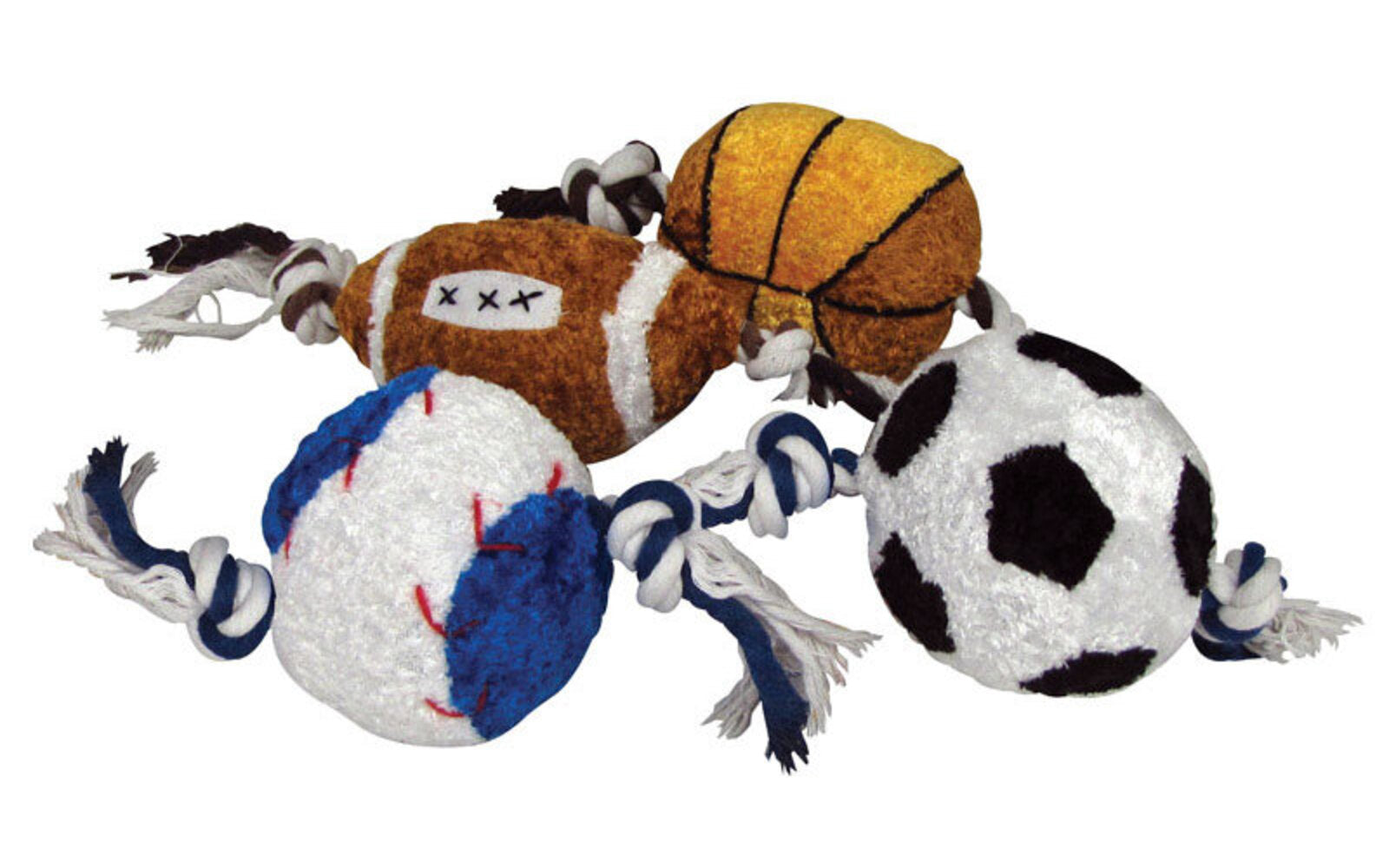 PLUSH ROPE SPORT DOG TOY