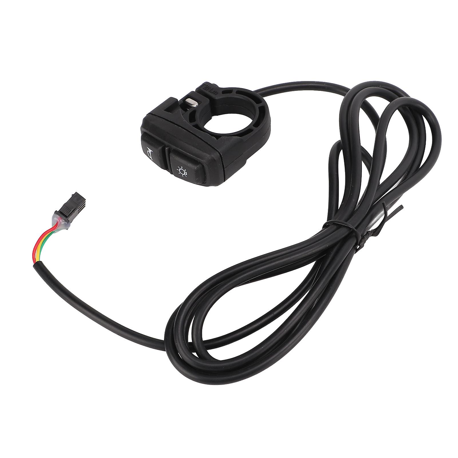 Lamp Horn Switch 2 In 1 Wear Resistant Scooter Switch With Light Adapter Cable For Electric Bike Motorcycle Scooter