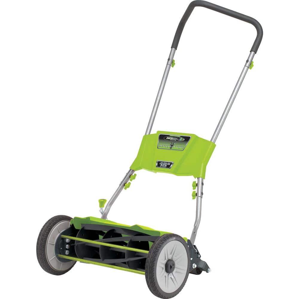 Earthwise Quiet Cut 18 in Manual Walk Behind Nonelectric Push Reel Mower  California Compliant