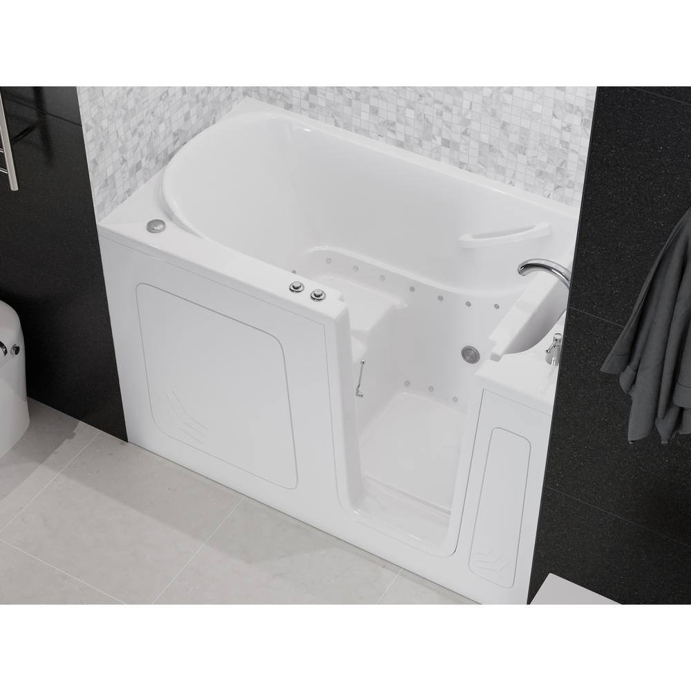 Universal Tubs HD Series 32 in. x 60 in. Right Drain Quick Fill Walk-In Air Tub in White HD3260RWA