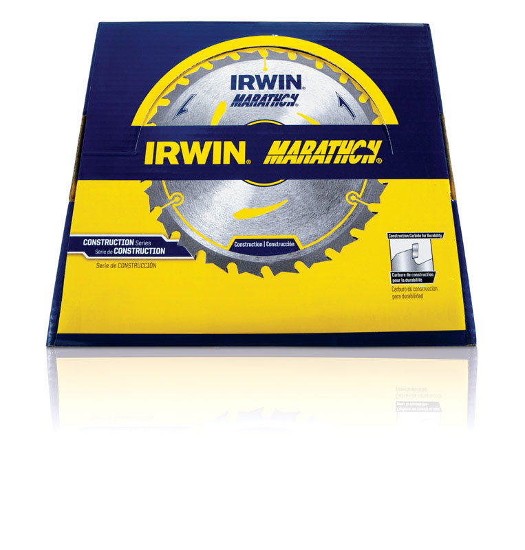 Irwin Marathon 7-1/4 in. D X 5/8 in. Carbide Circular Saw Blade 24 teeth 1 pk