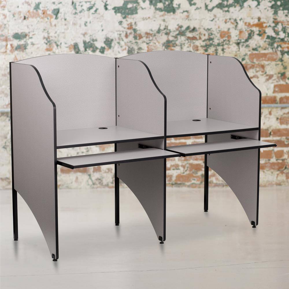 Carnegy Avenue Nebula Grey Study Carrels CGA-MT-4968-NE-HD