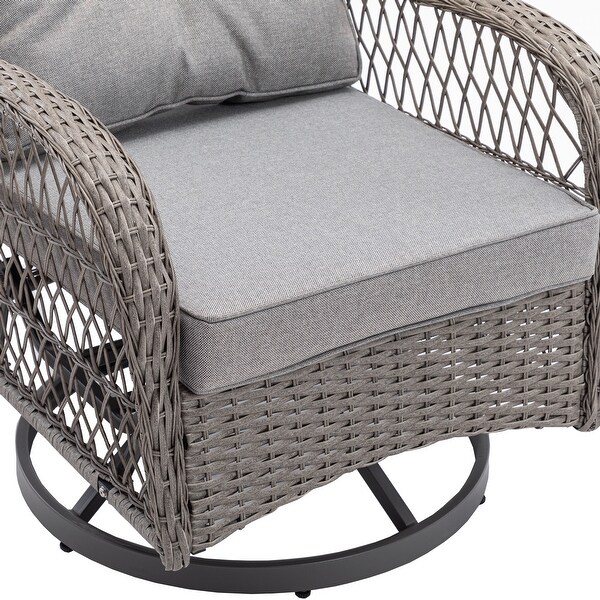 3pcs Outdoor Furniture Modern Wicker set - Overstock - 37385445