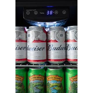 EdgeStar 19 in. 105 (12 oz.) Can and 5 Bottle Extreme Cool Beverage Cooler BWC121SS