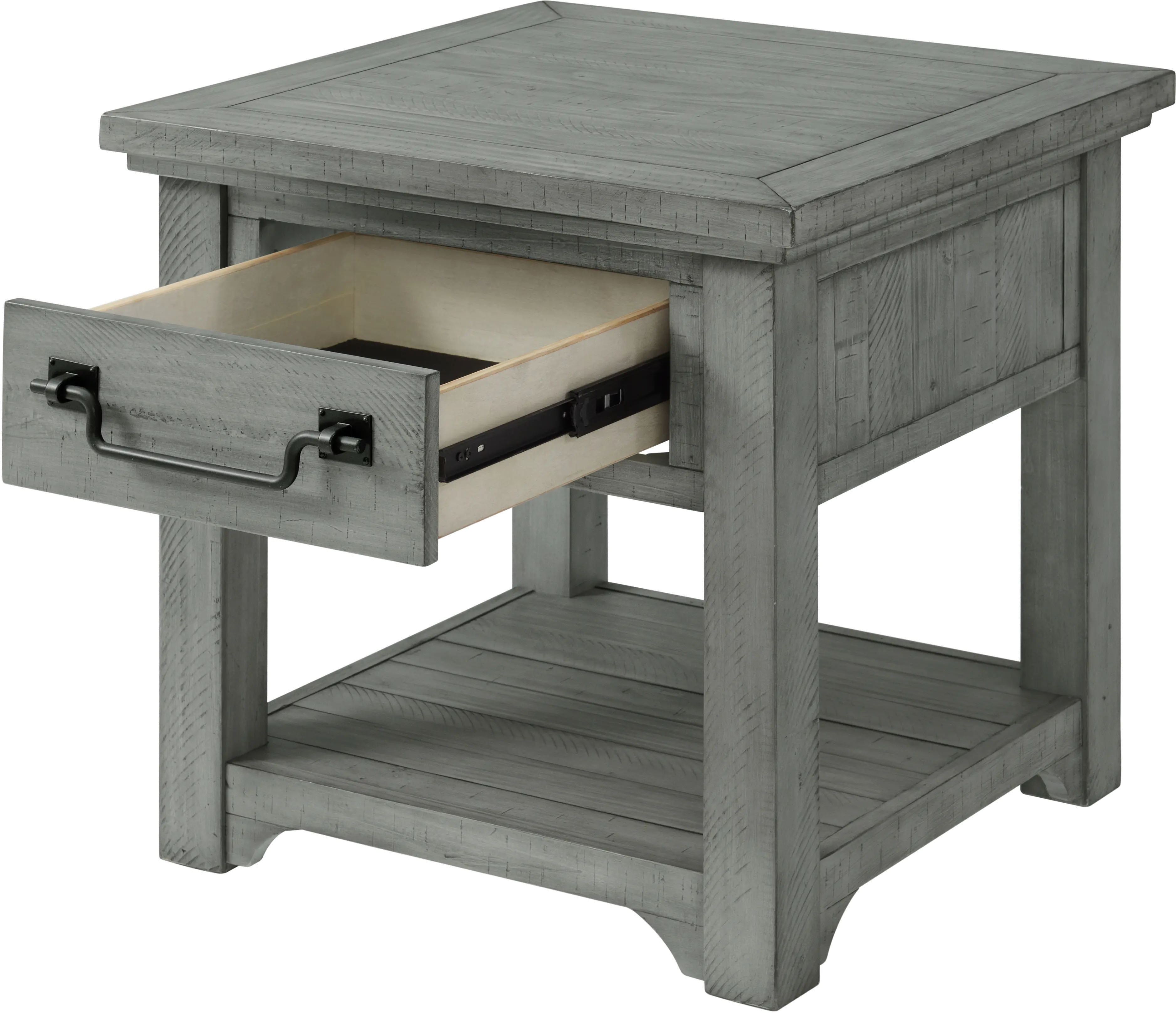 Beach House Gray End Table