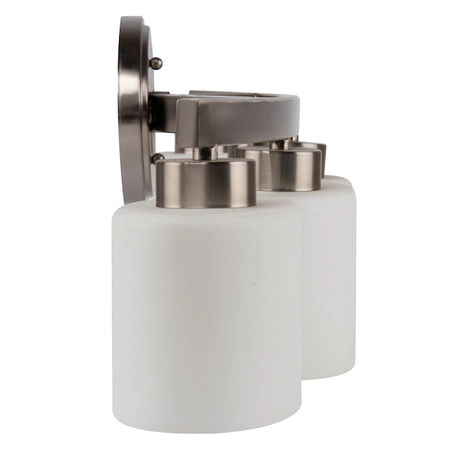 allen + roth Merington 21.5-in 3-Light Brushed Nickel Transitional Vanity Light